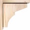 Ekena Millwork Monterey Smooth Corbel w/Backplate, Douglas Fir, 5 1/2"W x 12"D x 12"H COR06X12X12MON01SDF - alternate 3